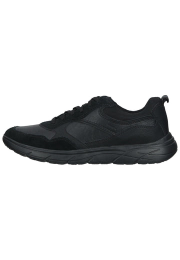 Geox Sneaker Lederimitat/Textil Schwarz - surf4shoes