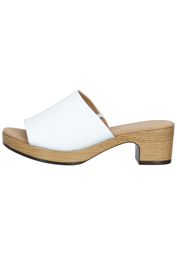 Gabor Pantoletten Nappaleder Weiß - surf4shoes