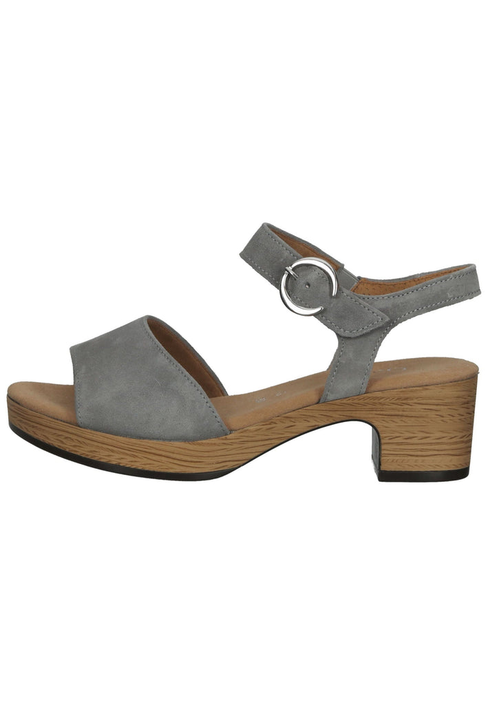 Gabor Sandalen Veloursleder Grau - surf4shoes