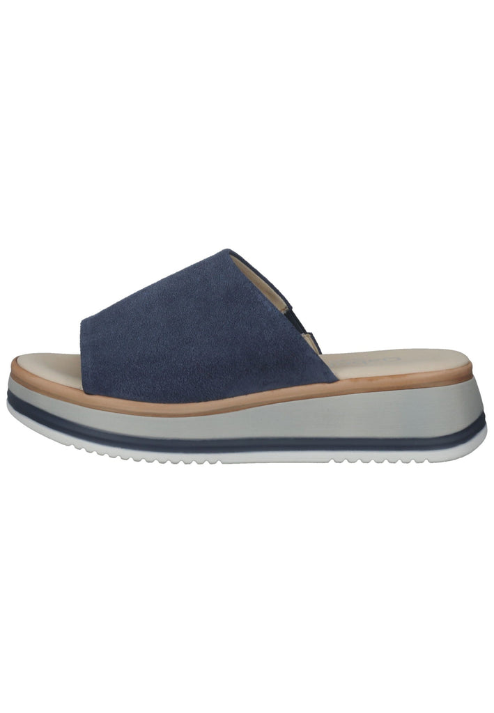 Gabor Pantoletten Veloursleder Jeans - surf4shoes