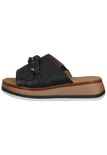 Gabor Pantoletten Nappaleder Schwarz - surf4shoes