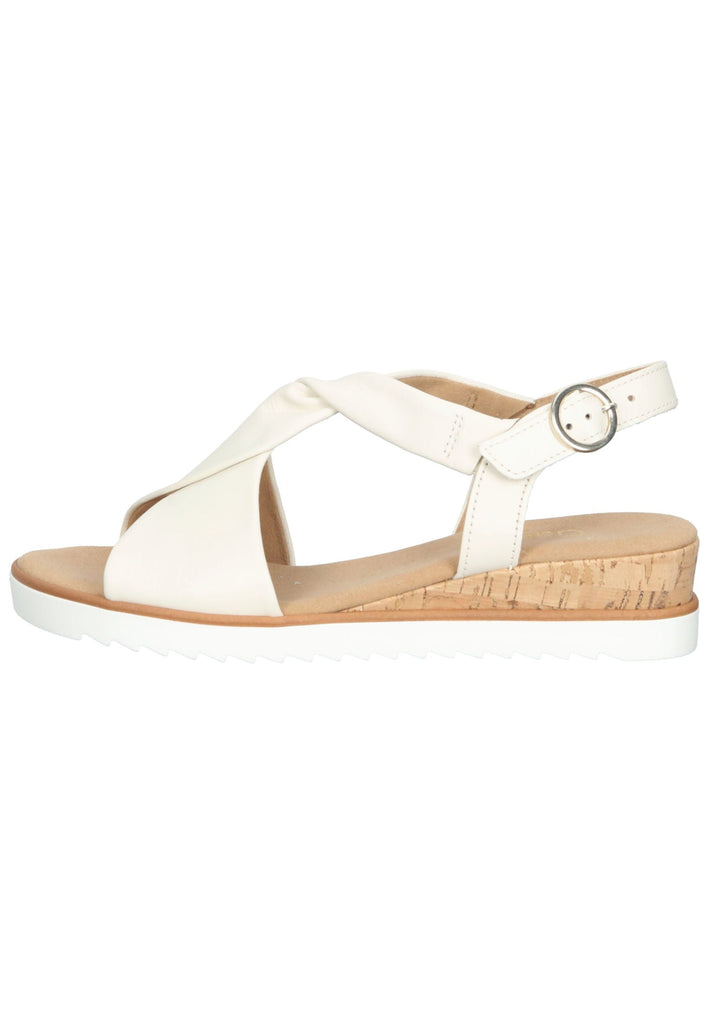 Gabor Sandalen Leder Hellbeige - surf4shoes