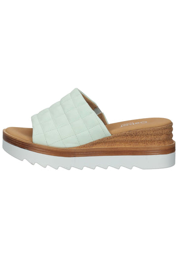 Gabor Pantoletten Nubukleder mint - surf4shoes
