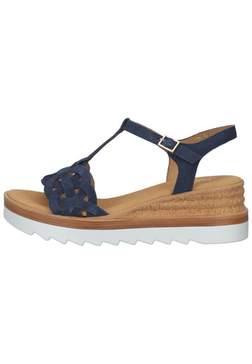 Gabor Sandalen Leder Dunkelblau - surf4shoes