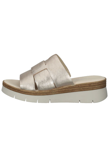 Gabor Pantoletten Leder Hellbeige - surf4shoes