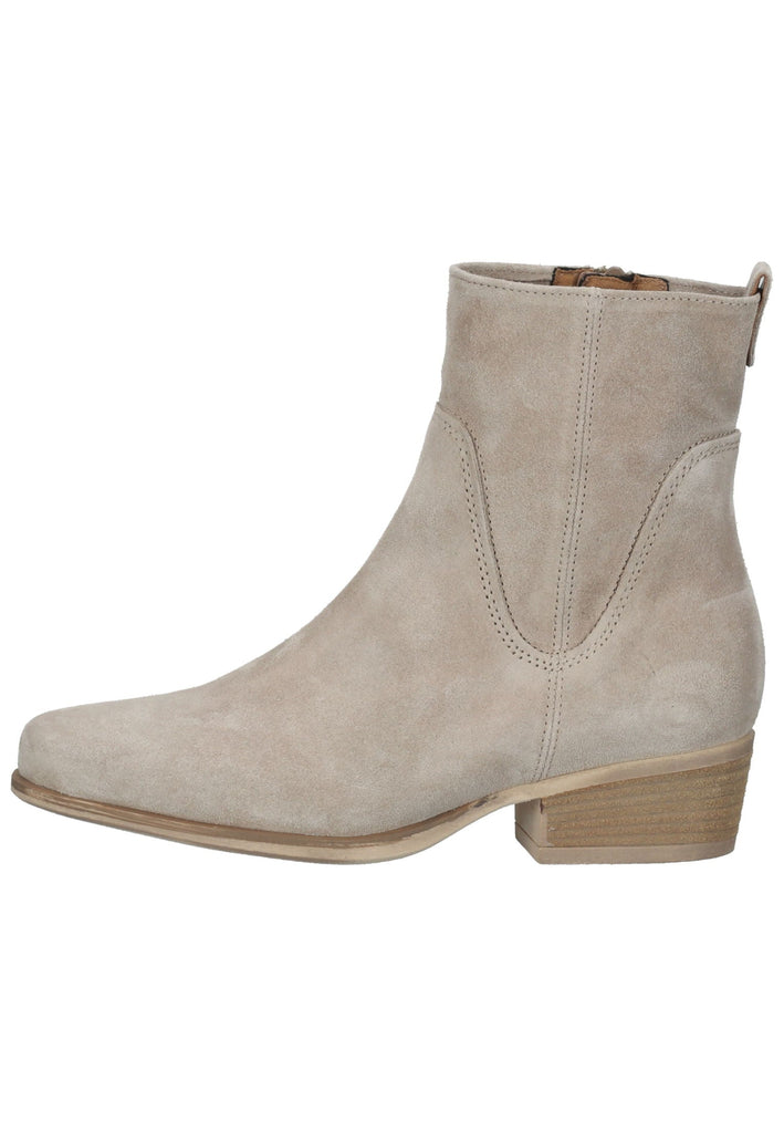 Gabor Stiefelette Veloursleder Beige - surf4shoes
