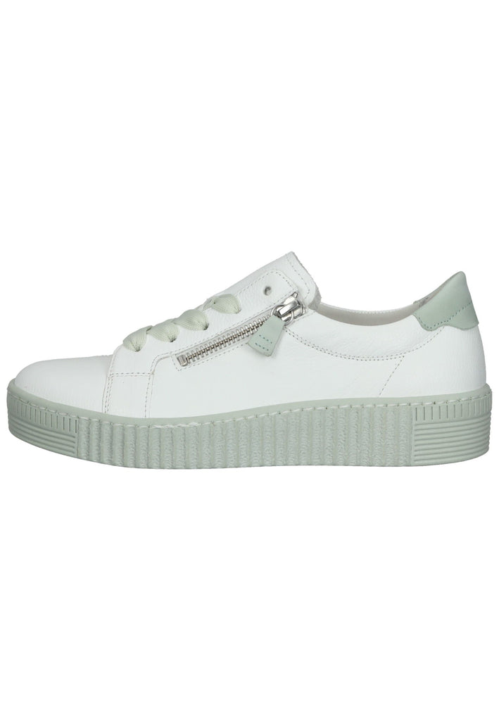 Gabor Sneaker Nubukleder Weiß - surf4shoes