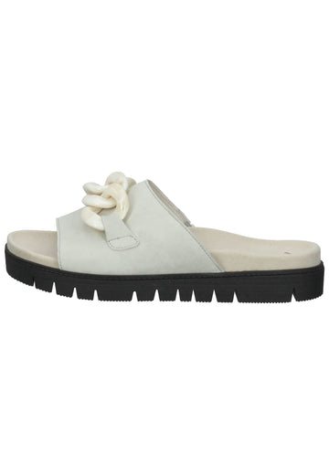 Gabor Pantoletten Leder Hellgrün - surf4shoes