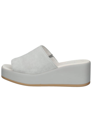 Gabor Pantoletten Leder Hellgrau - surf4shoes