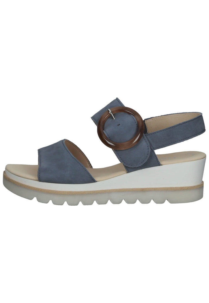 Gabor Sandalen Leder Blau - surf4shoes