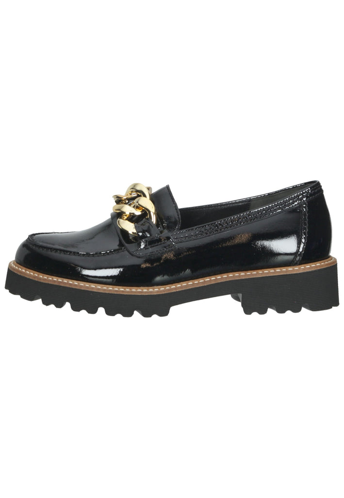 Gabor Slipper Leder Schwarz - surf4shoes