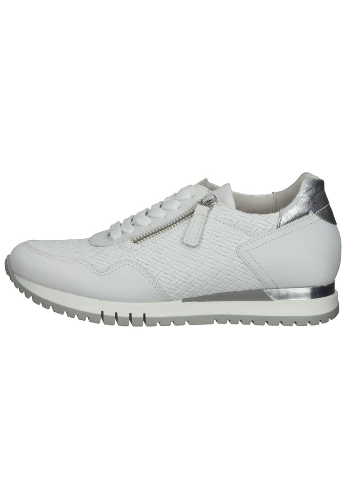Gabor Sneaker Nappaleder Weiß/Silber - surf4shoes