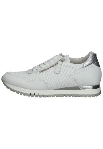 Gabor Sneaker Nappaleder Weiß/Silber - surf4shoes