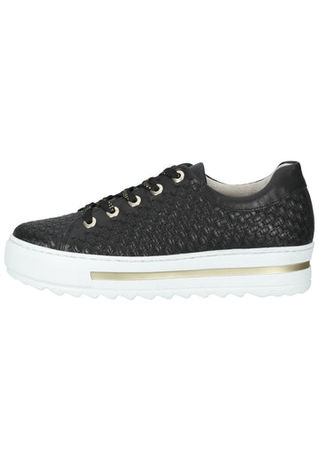 Gabor Sneaker Nappaleder Schwarz - surf4shoes
