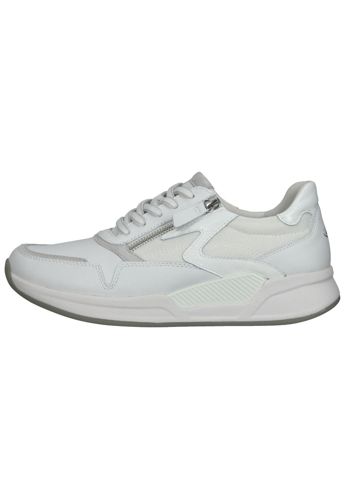 Gabor Sneaker Veloursleder Weiß/Grau - surf4shoes
