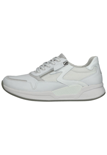 Gabor Sneaker Veloursleder Weiß/Grau - surf4shoes