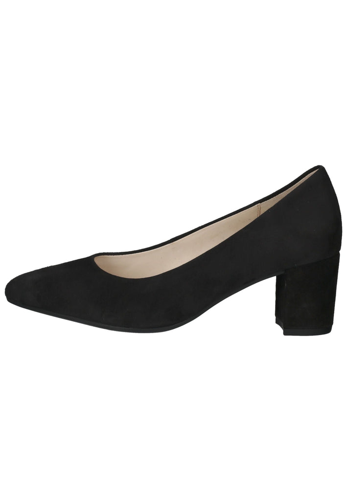 Gabor Pumps Veloursleder Schwarz - surf4shoes