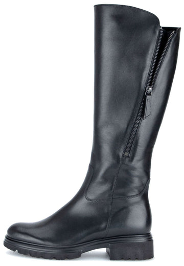 Gabor Stiefel Leder/Textil Schwarz - surf4shoes
