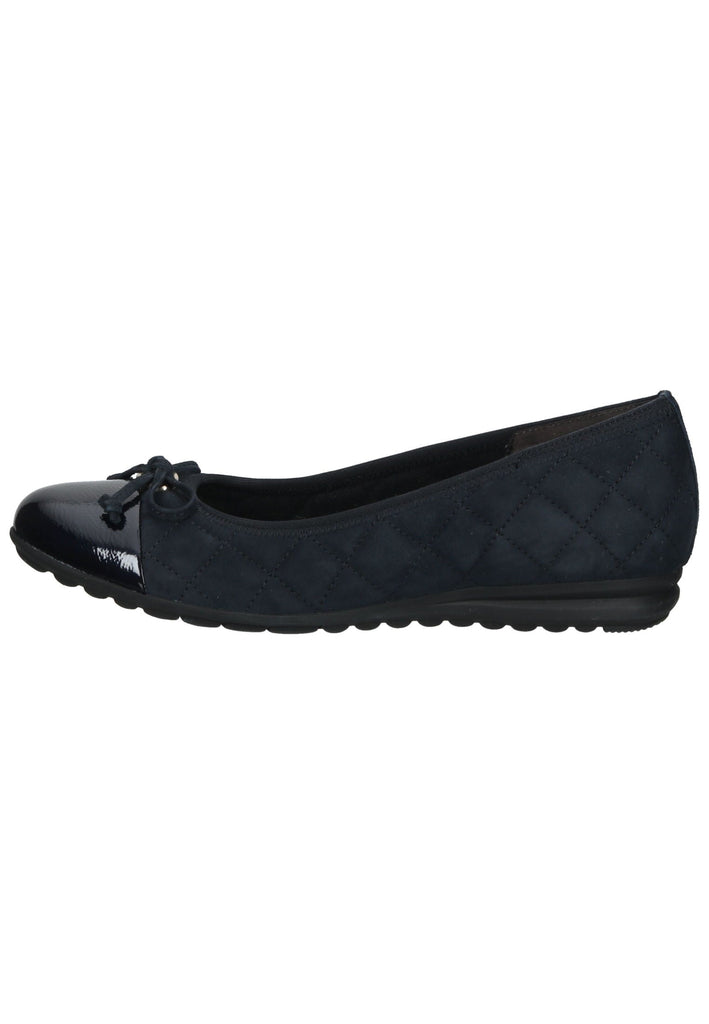 Gabor Ballerinas Veloursleder/Textil Dunkelblau - surf4shoes