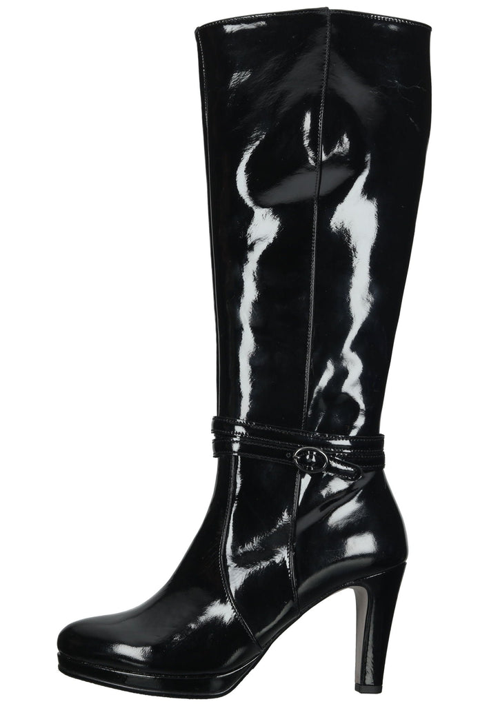 Gabor Stiefel Leder Schwarz Lack Warmfutter - surf4shoes