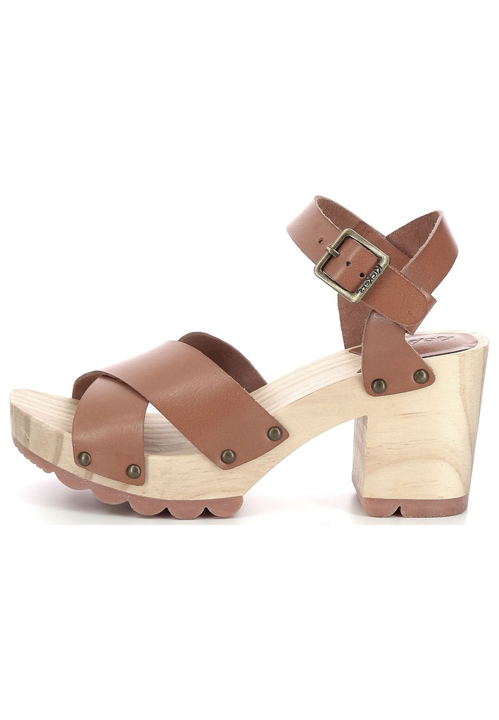 Kickers Clogs Leder Camel - surf4shoes