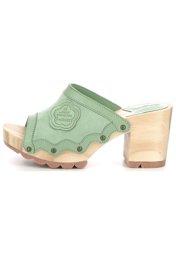 Kickers Clogs Leder Mint - surf4shoes