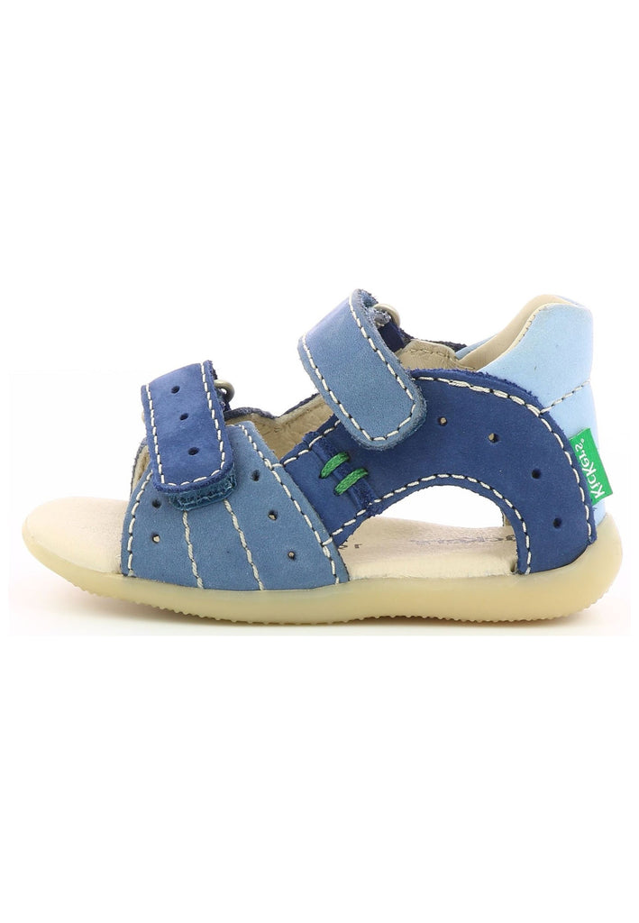 Kickers Sandalen Nubukleder Blau/Grün - surf4shoes