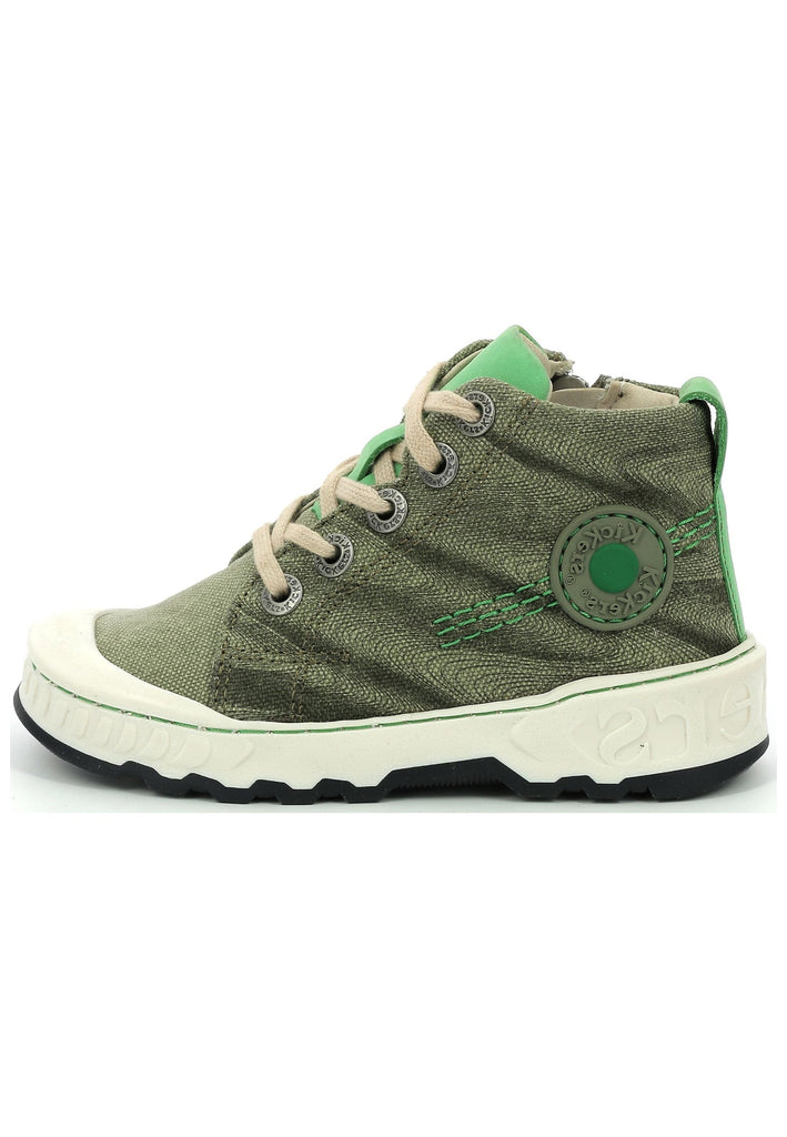 Kickers Sneaker Textil Khaki/Gruen - surf4shoes