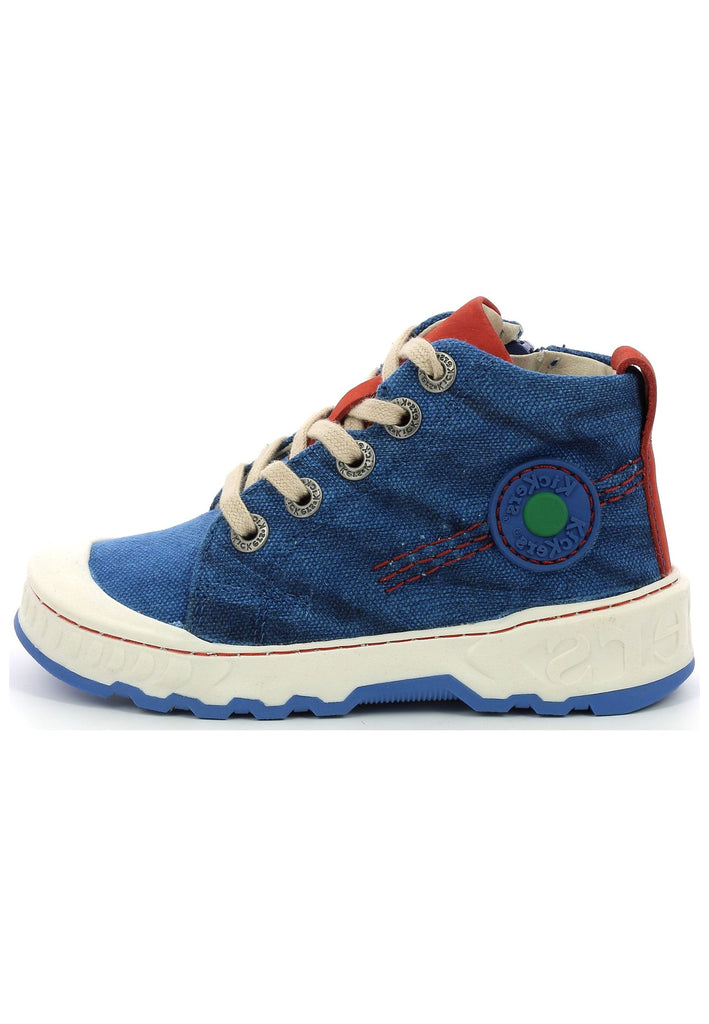 Kickers Sneaker Textil Blau/Rot - surf4shoes
