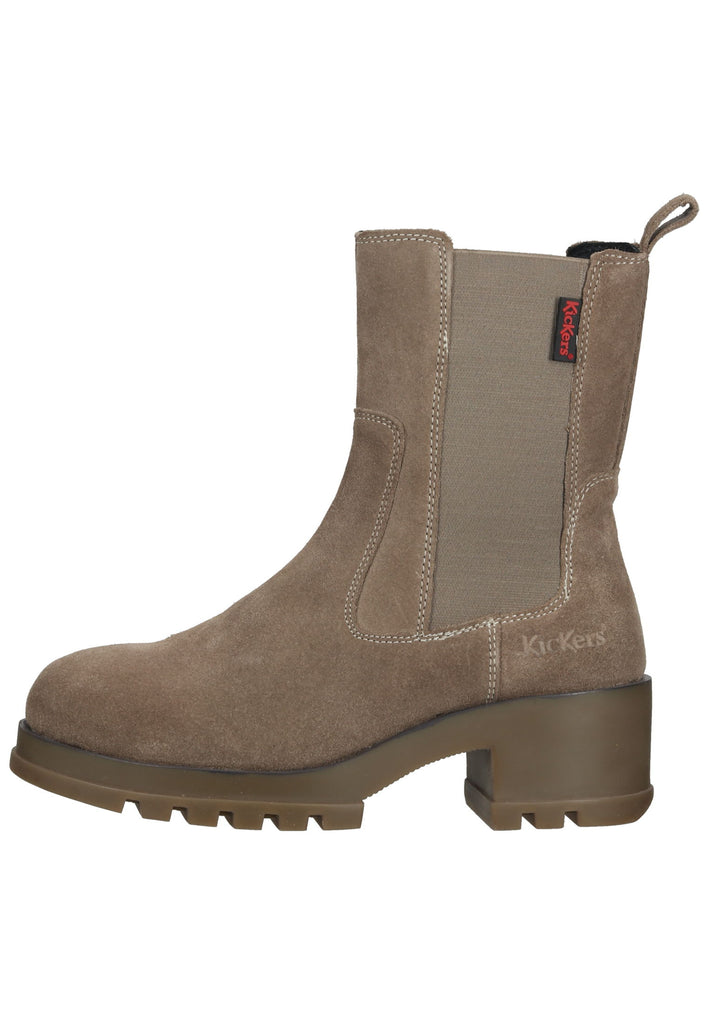 Kickers Stiefelette Leder/Textil Silber - surf4shoes