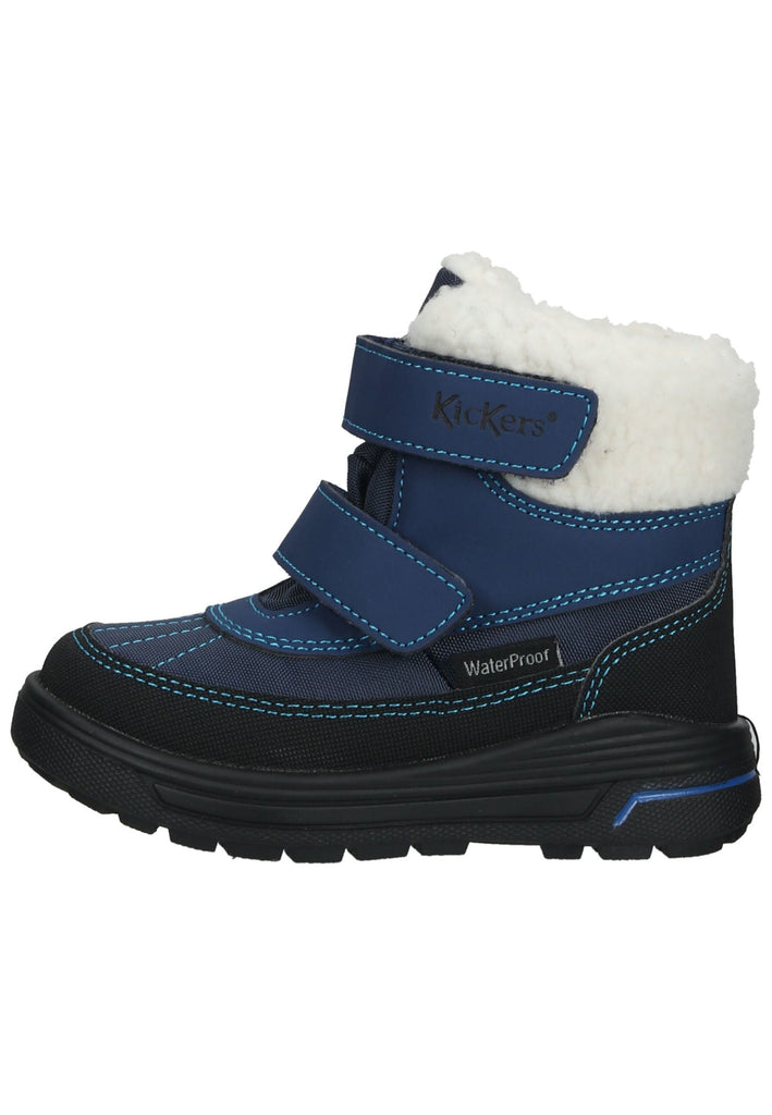 Kickers Stiefel Lederimitat/Textil Marine Warmfutter - surf4shoes