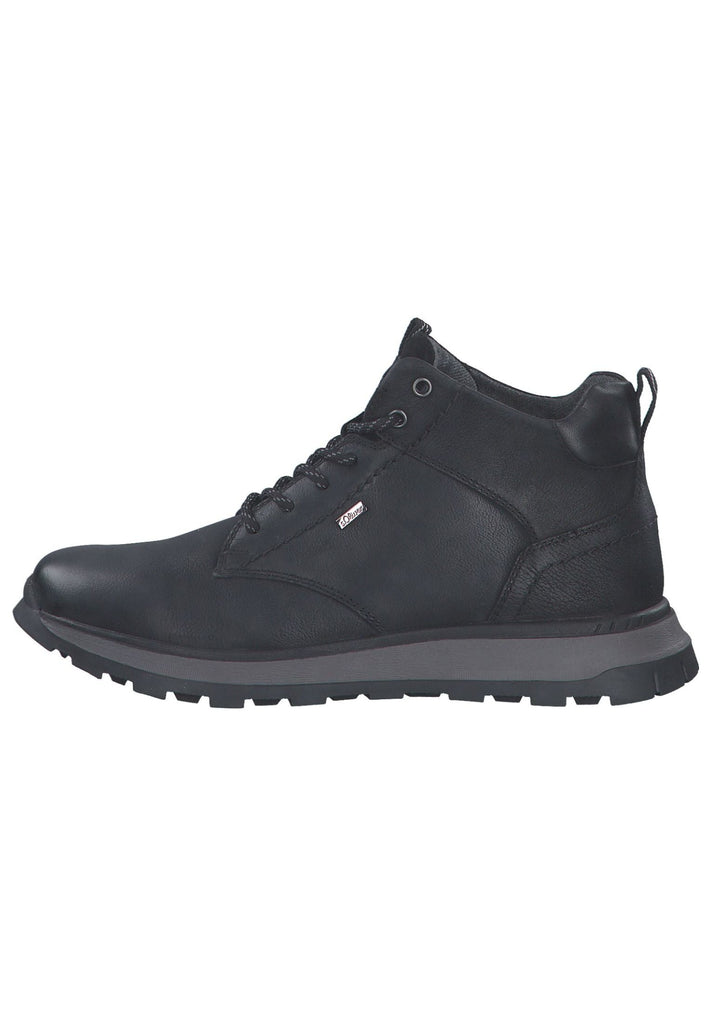 s.Oliver Stiefelette Leder Schwarz - surf4shoes