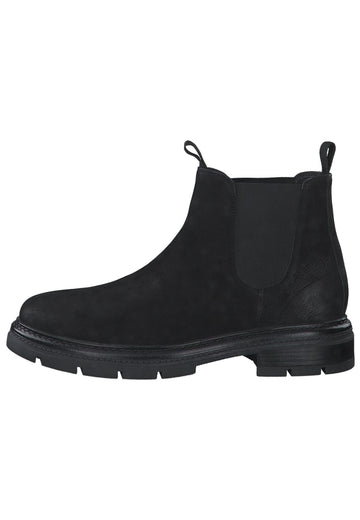 s.Oliver Stiefelette Veloursleder Schwarz - surf4shoes