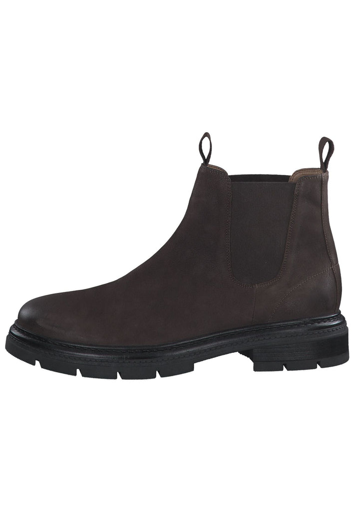 s.Oliver Stiefelette Veloursleder/Textil Dunkelbraun - surf4shoes
