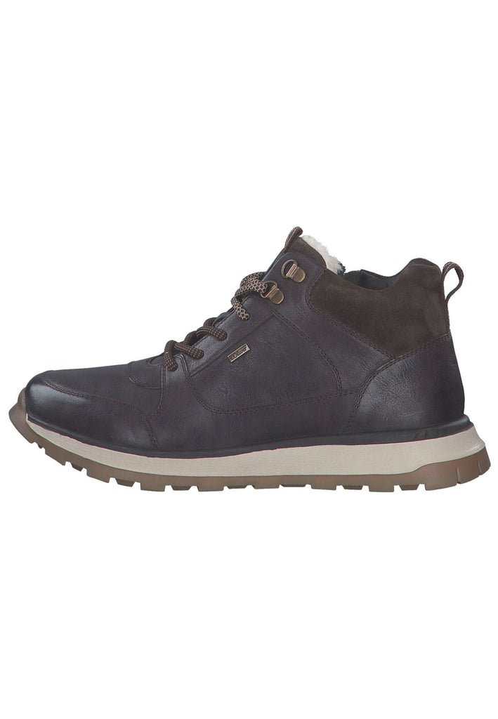 s.Oliver Stiefelette Leder Dunkelbraun Warmfutter - surf4shoes