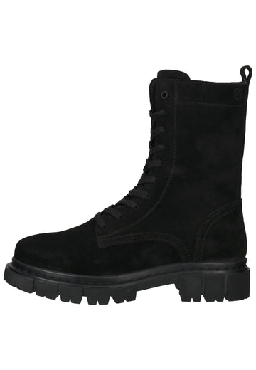 s.Oliver Stiefelette Veloursleder Schwarz - surf4shoes