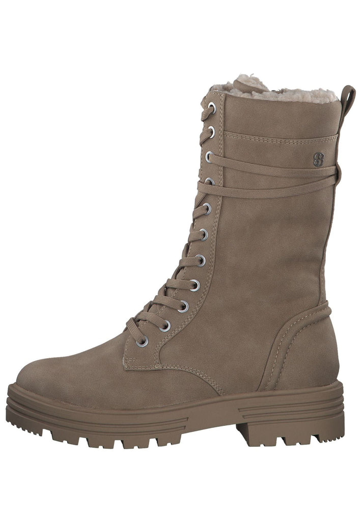 s.Oliver Stiefel Lederimitat Nut Warmfutter - surf4shoes
