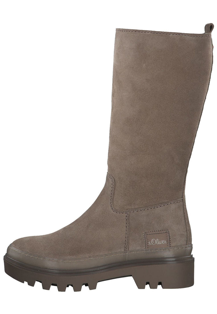 s.Oliver Stiefel Veloursleder Sand Warmfutter - surf4shoes