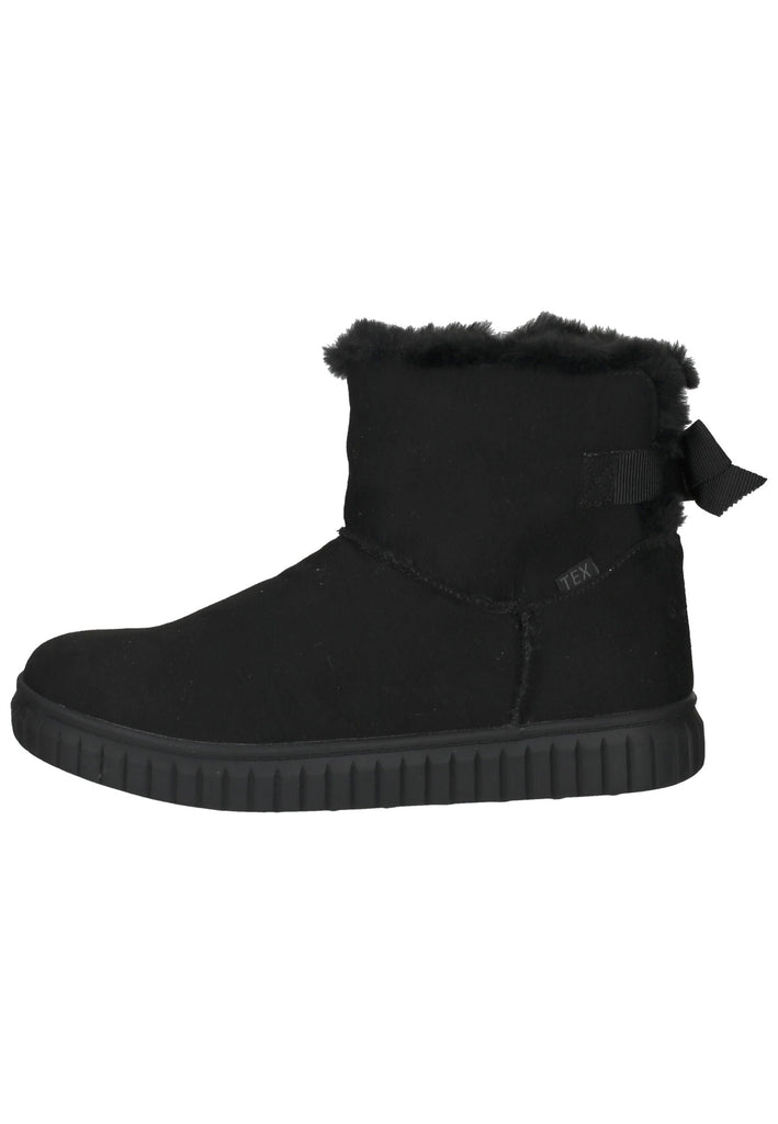 s.Oliver Stiefelette Textil Schwarz Warmfutter - surf4shoes