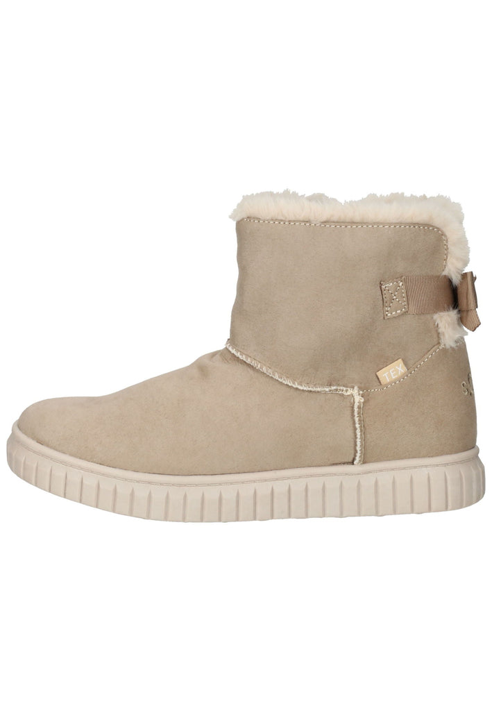 s.Oliver Stiefelette Textil Beige - surf4shoes
