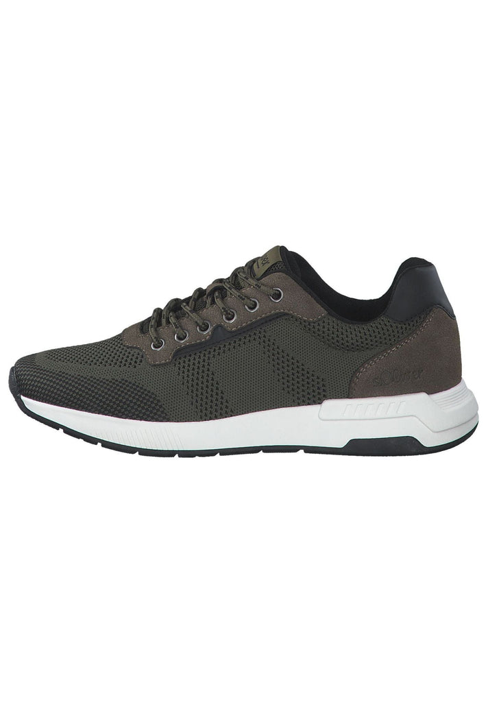 s.Oliver Sneaker Lederimitat/Textil Khaki - surf4shoes