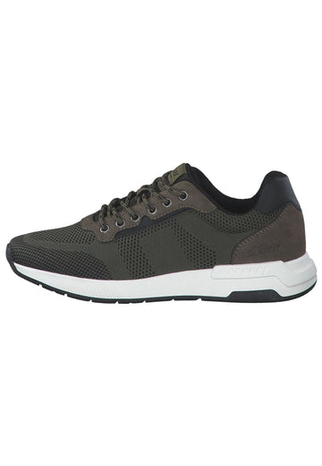 s.Oliver Sneaker Lederimitat/Textil Khaki - surf4shoes