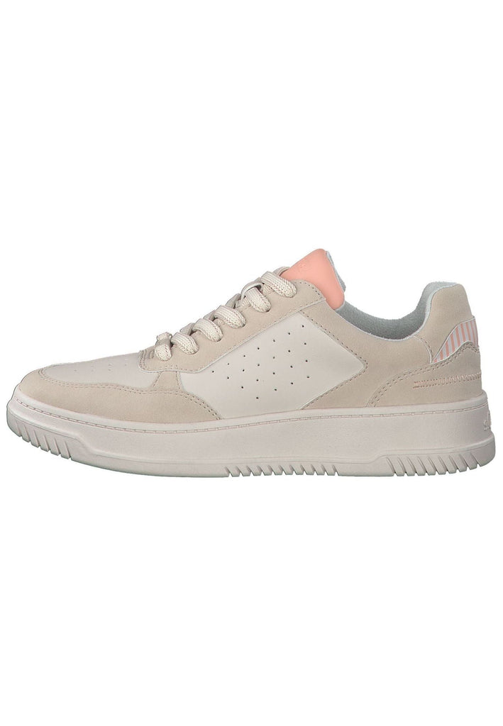 s.Oliver Sneaker Lederimitat Weiß/Pink - surf4shoes