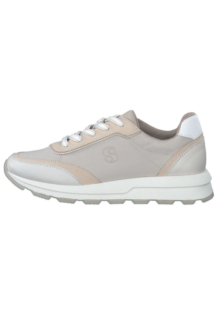 s.Oliver Sneaker Lederimitat/Textil Beige - surf4shoes