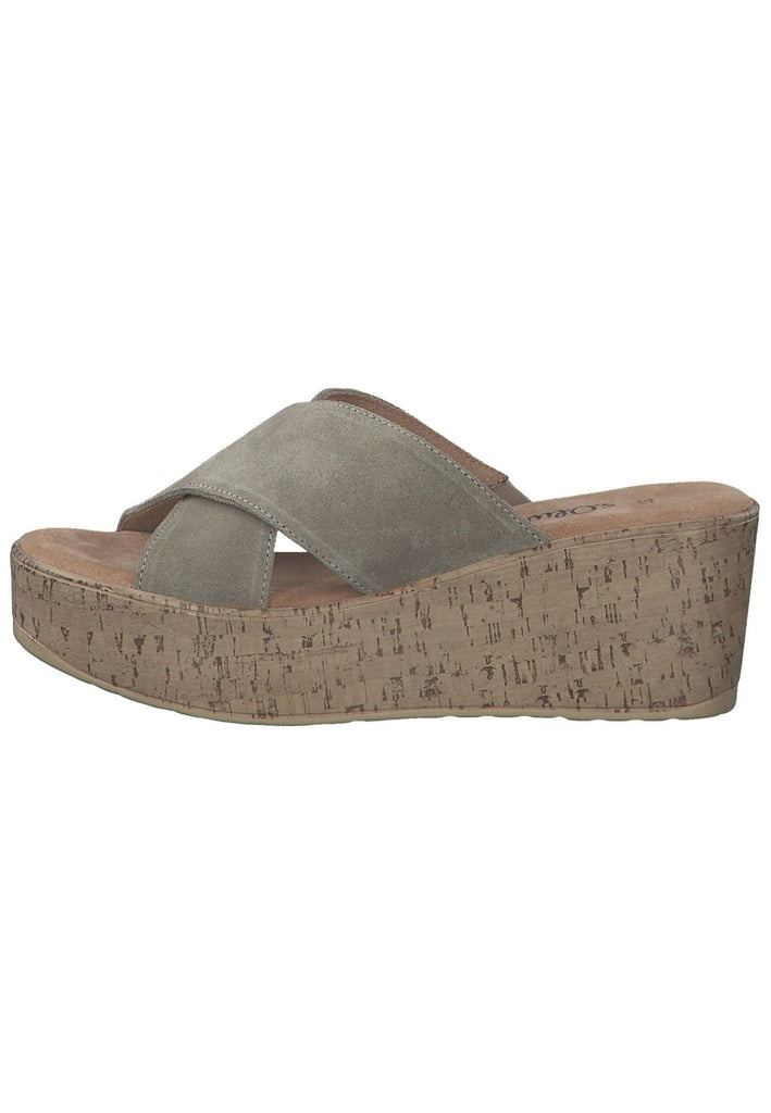 s.Oliver Pantoletten Leder Pistachio - surf4shoes