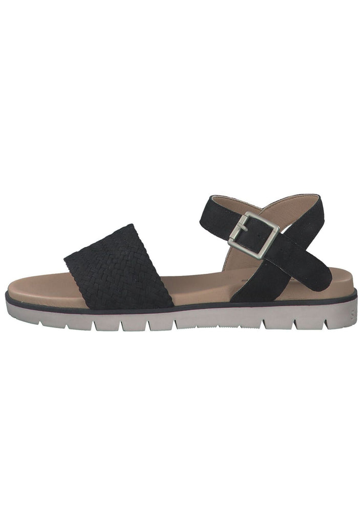s.Oliver Sandalen Leder Schwarz - surf4shoes