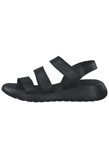 s.Oliver Sandalen Leder Schwarz - surf4shoes