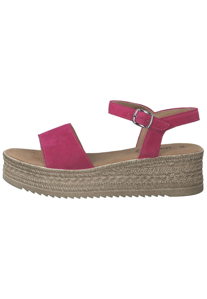 s.Oliver Sandalen Leder Fuchsia - surf4shoes