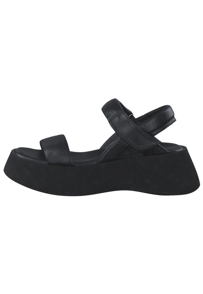 s.Oliver Sandalen Leder Schwarz - surf4shoes