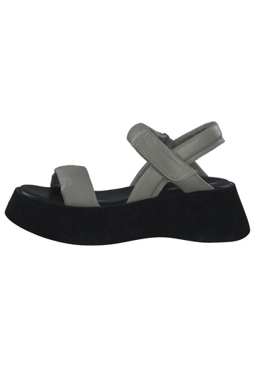s.Oliver Sandalen Leder Grau - surf4shoes